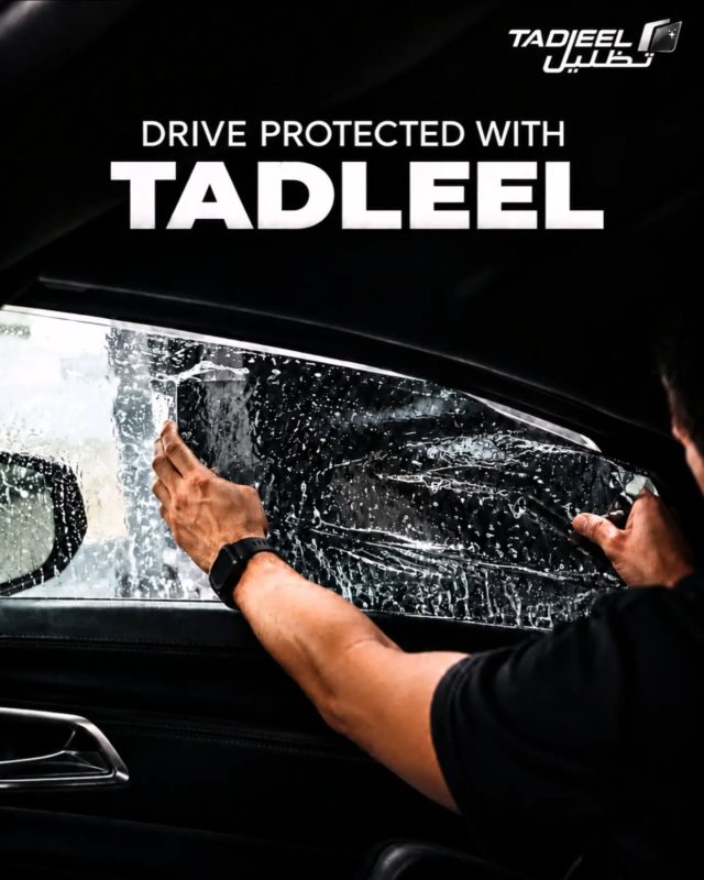 A smarter way to keep your car cooler, calmer, and protected.
Every layer is designed to bring comfort and a refined finish to your everyday drive.

طريقة أذكى للحفاظ على برودة سيارتك وراحتها وحمايتها.
كل طبقة مصممة لتمنحك راحة أكبر ولمسة أنيقة في قيادتك اليومية.

#TADLEEL #WindowTint #HeatControl #AutomotiveStyle #تظليل