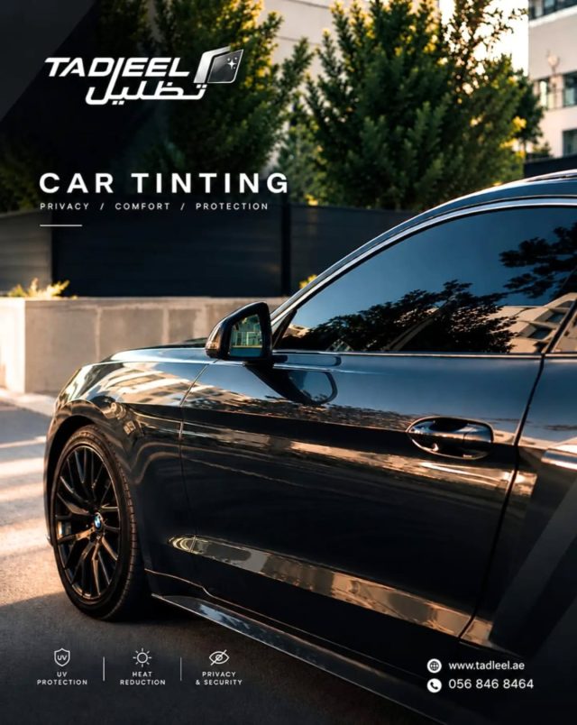 Privacy, comfort, and a refined look  all in one upgrade.
Choose the shade that fits your drive and enjoy every journey with confidence.

خصوصية وراحة ومظهر أنيق كل ذلك في ترقية واحدة.
اختر الدرجة التي تناسب سيارتك واستمتع بكل رحلة بثقة.

#TADLEEL #WindowTint #AutomotiveStyle #DriveInComfort #تظليل